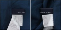 ガリャルダガランテ GALLARDAGALANTE NAVY ウール混 ボックスプリーツスカート ロング 0 ターコイズブルー /HK ■OS レディース_画像3