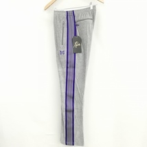 未使用品 ニードルス ニードルズ Needles KP227 Narrow Track Pant Velour 22SS ベロア ナロー トラック パンツ S グレー パープル メンズ_画像1