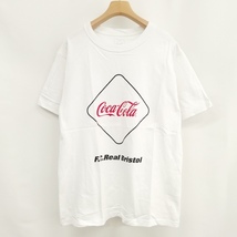 ソフ SOPH. ブリストル Bristol × コカコーラ COCA-COLA BOX LOGO TEE 美品 コラボ ロゴ Tシャツ 半袖 L ホワイト メンズ_画像1