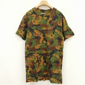 オフホワイト OFF WHITE OMAA027R20185016 Camouflage Print T-Shirt 20SS カモフラージュ Tシャツ 美品 S グリーン系 メンズ