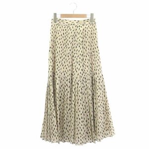  Snidel snidel 21AW square dot pleated skirt long flair total pattern 0 ivory black black /NR #OS lady's 
