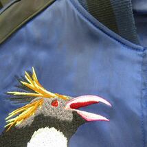 ハオミン Haoming スカジャン 刺繍 ジャケット ブルゾン ブルー系 M メンズ_画像6