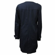 インデックス INDEX タグ付き コート ジャケット ノーカラー ジップアップ ネイビー 紺 Mサイズ 0223 IBO47 レディース_画像3