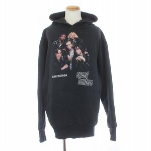 バレンシアガ BALENCIAGA 18AW SPEED HUNTERS HOODIE スピードハンター パーカー スウェット プルオーバー 長袖 M 紺 ネイビー /KH ■GY18