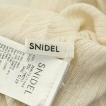 スナイデル snidel 22AW シンプルシアーニットトップス カットソー 長袖 ハイネック F オフホワイト /NR ■OS レディース_画像3