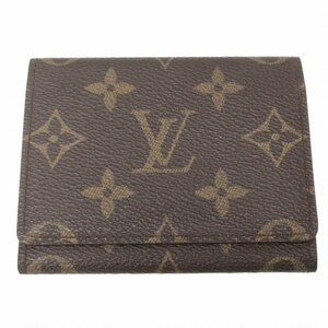 ルイヴィトン LOUIS VUITTON モノグラム アンヴェロップ カルト ドゥ ヴィジット M62920 カードケース 名刺入れ 二つ折り 茶 ブラウン 系