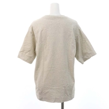 マーガレットハウエル MHL. 22AW UPCYCLING COTTON JERSEY Tシャツ カットソー 五分袖 2 ライトグレー /DO ■OS レディース_画像2