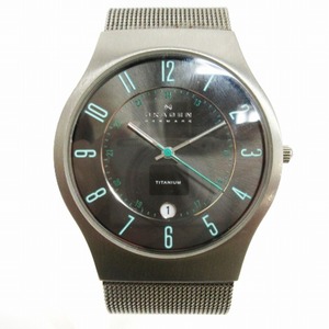  Skagen SKAGEN Ocean&Forest titanium quarts analogue wristwatch J233XLTTME silver color series #SM0 men's 