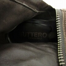 ブッテロ BUTTERO サイドジップブーツ シューズ レザー イタリア製 B1117 茶 ブラウン 43 28cm 0224 IBO47 メンズ_画像9