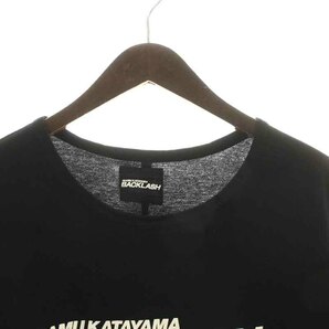 イサムカタヤマバックラッシュ Yohji Yamamoto 19AW ロゴTシャツ LOGO Tshirt カットソー 半袖 クルーネック 2 M 黒 白 HR-T86-993の画像3