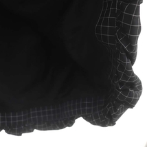ルネ Rene TISSUE バルーンスカート ひざ丈 チェック 36 黒 白 ブラック ホワイト /DF ■OS レディース_画像7