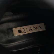 ダイアナ DIANA ショートブーツ チャンキーヒール スクエアトゥ レザー 24.5cm 黒 ブラック 66248 /BM レディース_画像4