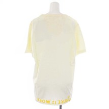 未使用品 メゾンマルジェラ Maison Margiela 17SS エイズTシャツ カットソー 半袖 Vネック ロゴ M ライトベージュ S51GJ0001 /KH ■GY33 レ_画像3