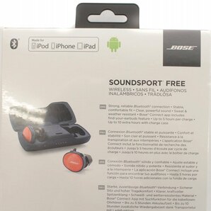 未使用品 ボーズ BOSE SoundSport Free wireless headphones ワイヤレスイヤホン オレンジ 774373-0030 /IR ■GY27の画像5