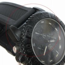 ルミノックス LUMINOX NAVY SEAL COLORMARK 3080 腕時計 アナログ クオーツ クロノグラフ デイト 黒 ブラック ウォッチ メンズ_画像6