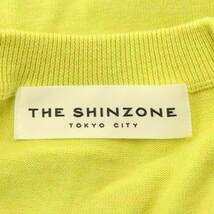 シンゾーン Shinzone ザシンゾーン THE SHINZONE 21SS BUSY KNIT ニット セーター 長袖 Vネック カシミヤ混 F 黄色 イエロー_画像3