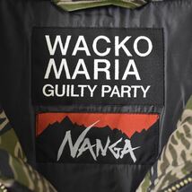 ワコマリア WACKO MARIA ナンガ NANGA 20AW TIGERCAMO DOWN JACKET タイガーカモ ダウンジャケット M カーキ 20FW-WMO-NA05 メンズ_画像3