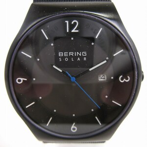 ベーリング BERING 腕時計 スカンジナビアン ソーラー アナログ デイト 3針 14440-228 文字盤 ブラック 黒 ウォッチ ■SM1 メンズ