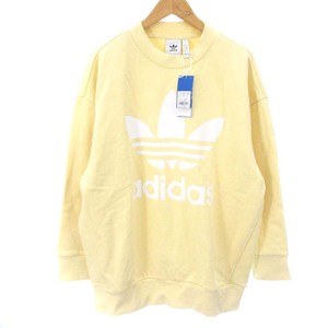  не использовался товар Adidas Originals TREFOIL OVERSIZED CREWto зеркальный . il большой размер Crew CW1239 с биркой тренировочный футболка ro