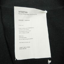 美品 10AW ダブルタップス WTAPS OMEGA SWEATER.BUTTON.WOOL オメガ セーター カーディガン 長袖 ニット ロゴボタン ウール Vネック_画像7