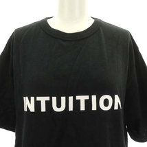 フレームワーク Framework INTUITION 半袖Tシャツ カットソー プリント コットン 黒 白 ブラック ホワイト /NR ■OS レディース_画像4