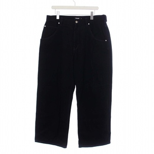 エクストララージ X-LARGE CONTRAST STITCH WIDE PANTS コントラストステッチ ワイドパンツ W34 黒 ブラック /KH メンズ