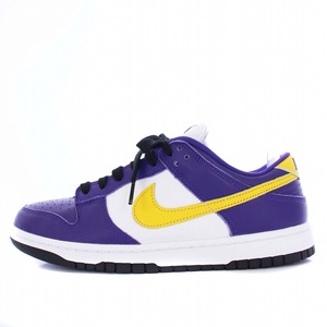 未使用品 ナイキ NIKE BY YOU DUNK LOW バイユーダンクロー スニーカー US8 27cm 紫 白 黄色 AH7979-992 /KH メンズ