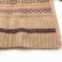 オールドジョー OLDJOE 美品 22AW FAIR ISLE MOCK-NECK JUMPER ニット セーター ライン柄 ビッグシルエット 長袖 DUNE ベージュ 系 40 約L_画像6