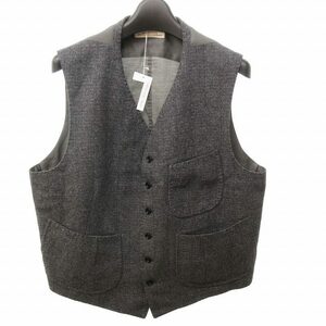 未使用品 オールドジョー OLDJOE 22AW PLEATED POCKET SPORTING VEST ベスト 切替 RAPHITE PLAID 灰 グレー 系 38 約M 0301 ■BL1 メンズ