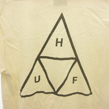 ハフ HUF Tシャツ カットソー ロゴプリント ホワイト 白 Sサイズ ■GY09 メンズ_画像3