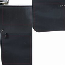 アニエスベー ボヤージュ Agnes b. VOYAGE トランクバッグ トランクケース スーツケース 旅行 ロゴ 黒 ブラック 鞄 ■GY18 メンズ_画像8