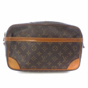 ルイヴィトン LOUIS VUITTON コンピエーニュ クラッチ セカンドバッグ モノグラム 総柄 レザー PVC 茶 ブラウン M51845