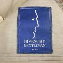 ジバンシィ GIVENCHY GENTLEMEN Maruei ヴィンテージ テーラードジャケット シングル 2B 背抜き センターベント チェック 茶 ブラウン_画像5