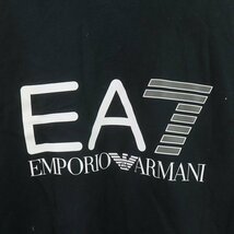 エンポリオアルマーニ EMPORIO ARMANI EA7 Tシャツ ロンT クルーネック プルオーバー 長袖 ロゴ L 黒 白 グレー 3GPM13 /SI18_画像4