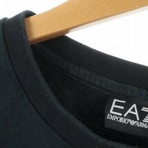 エンポリオアルマーニ EMPORIO ARMANI EA7 Tシャツ ロンT クルーネック プルオーバー 長袖 ロゴ L 黒 白 グレー 3GPM13 /SI18_画像8