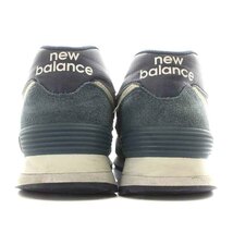 ニューバランス NEW BALANCE ML574SPI 574 スニーカー シューズ スエード US6.5 24.5cm 紺 ネイビー 水色 白 ホワイト /NW27_画像5