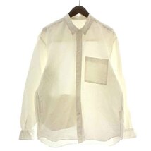 グッドネイバーズシャツ GOODNEIGHBORS SHIRTS ボタンダウンシャツ カジュアルシャツ 長袖 M 白 ホワイト /NW17 メンズ_画像1