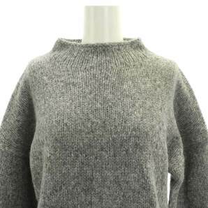 セオリー theory MOCKNECK PO SOFT ALPACA ニット セーター 長袖 ハイネック アルパカ混 ウール混 S グレー /AT ■OS レディースの画像4