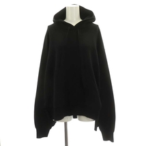 ナゴンスタンス nagonstans 24SS hooded knit parker パーカー プルオーバー 長袖 M 黒 ブラック /HK ■OS レディース_画像1