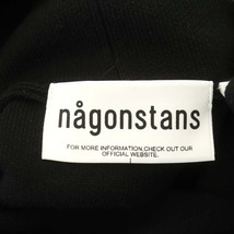 ナゴンスタンス nagonstans 24SS hooded knit parker パーカー プルオーバー 長袖 M 黒 ブラック /HK ■OS レディース_画像3