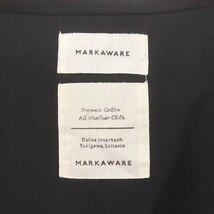 マーカウェア MARKA WARE 22AW HOODED HUNTER JACKET ジャケット ハンタージャケット ジップアップ フード コットン 1 黒 ブラック /HS ■O_画像3