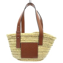 ロエベ LOEWE 411938 バスケットバッグ スモール かごバッグ ハンドバッグ アナグラム ナチュラル/タン /YO16 ■OH レディース_画像1