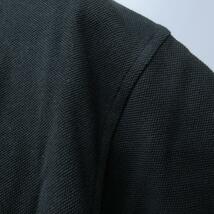 ハケット HACKETT TAILORED FIT ポロシャツ 鹿の子 カットソー ロゴ 刺繍 半袖 黒 ブラック XL 0307 メンズ_画像4