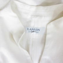 ランバン LANVIN ワンピース ドレス マキシ シェルボタン アイボリー 白 ホワイト 36 約S レディース_画像6
