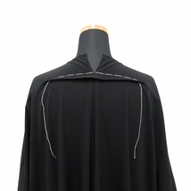 16aw ワイズ Y's ヨウジヤマモト Yohji Yamamoto バック 刺繍 オーバーサイズ ワンピース ドレス アシンメトリー 変形 2 黒 レディース_画像3