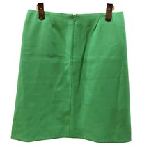 ドゥロワー Drawer 台形 ひざ丈 スカート ウール 36 S 緑 グリーン IBO49 レディース_画像2