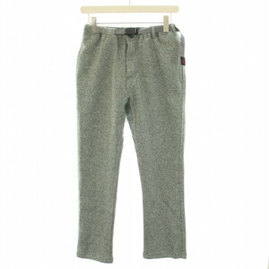 グラミチ GRAMICCI BONDING KNIT FLEECE NN-PANTS JUST CUT イージーパンツ ベルト ジップフライ S グレー メンズ