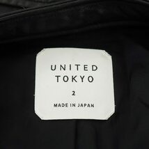 ユナイテッドトウキョウ UNITED TOKYO 17SS ライダースジャケット シングル ラムスキン 2 M 黒 ブラック 407352013 /AN29 メンズ_画像3