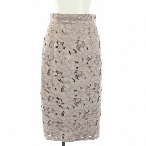  Proportion Body Dressing fake suede flower cut Work tight skirt mi leak height long Grace PM Pink Lady -s