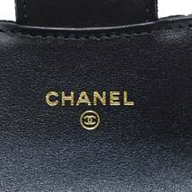 シャネル CHANEL 20番台 ミニミニ マトラッセ ココマーク チェーン ショルダーポーチ ポシェット コットン 黒 ブラック AP2623 レディース_画像6